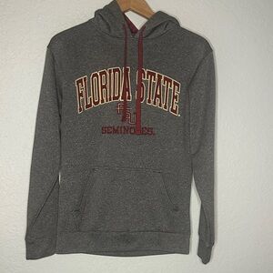 Champion Florida State Seminoles Gray Hoodie Sweatshirt Pullover Pocket FSU